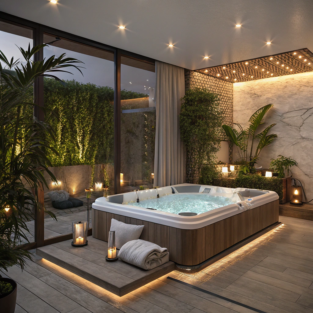 Détente dans un spa